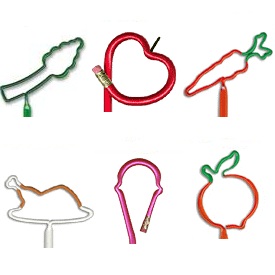Food / Fruit / Vegetable Shaped Pens and Pencils... from ASI 39850 The Bentcil Company