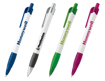 Blaine Rubber Grip Click Pens... from ASI 61966 HPG / Hub Pen