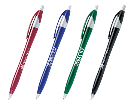 Lina Corporate Silver Accent Pens... from ASI 61966 HPG / Hub Pen