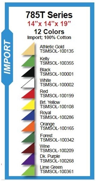 14 inch Triangle Bandanna - 100 Percent  Cotton - Imported... from ASI 44020 Bandanna Promotions By CARO-LINE