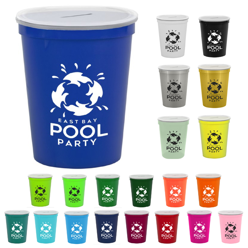 16 oz. Stadium Cup With Coin Slot Lid... from ASI 55990 Garyline