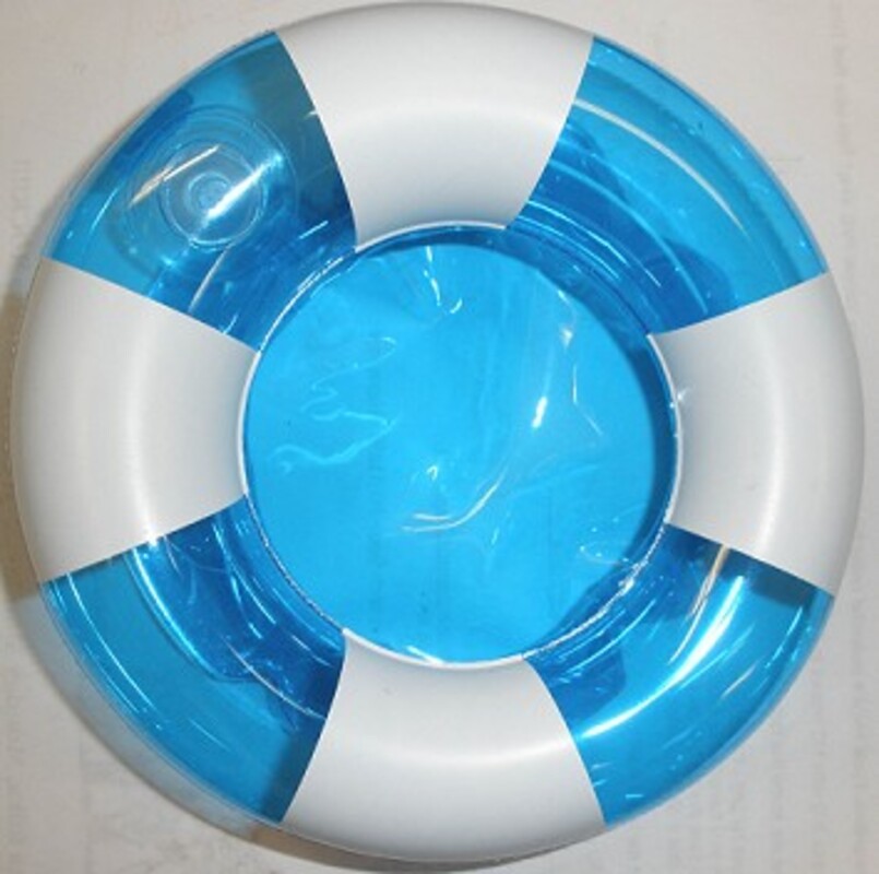 Inflatable two tone life preserver shape drink holder.... from ASI 57705 Goodview Industries Co Inc / Goodview Industries