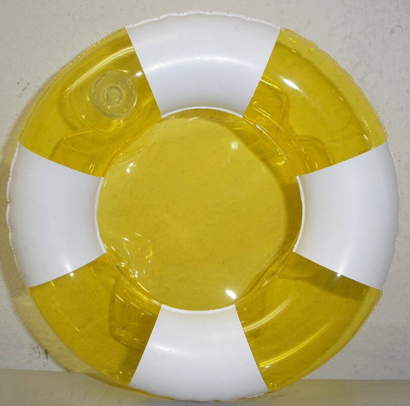 Inflatable two tone life preserver shape drink holder.... from ASI 57705 Goodview Industries Co Inc / Goodview Industries