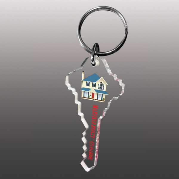 Custom Shaped Direct Print Acrylic Key Chains... from ASI 72521 Morris Magnets