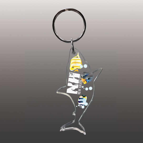 Custom Shaped Direct Print Acrylic Key Chains... from ASI 72521 Morris Magnets