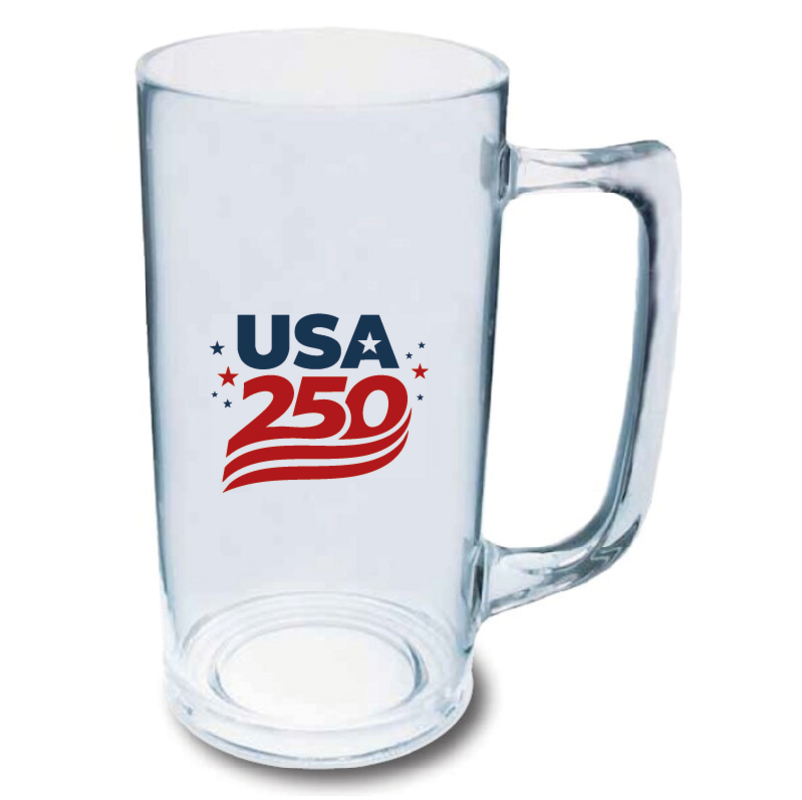 12 oz. Clear Plastic Mug with Handle.  Made in USA... from ASI 61952 Howw Mfg Co Inc / Howw USA