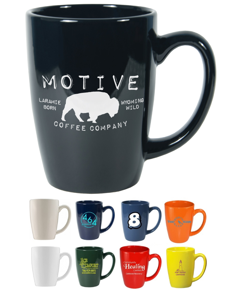 13.5 oz Vitrified LJ Bistro Mug - Restaurant Grade ... from ASI 80093 Pyrographics