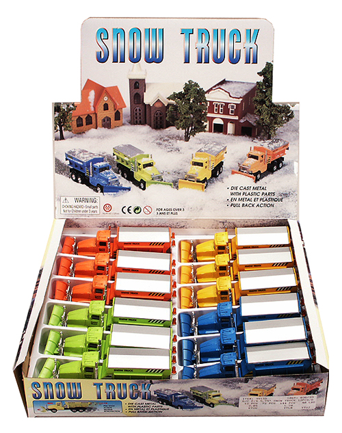 Die cast metal six wheel snow plow truck.... from ASI 85620 H M Schmidt Co Inc / Traveling Billboard
