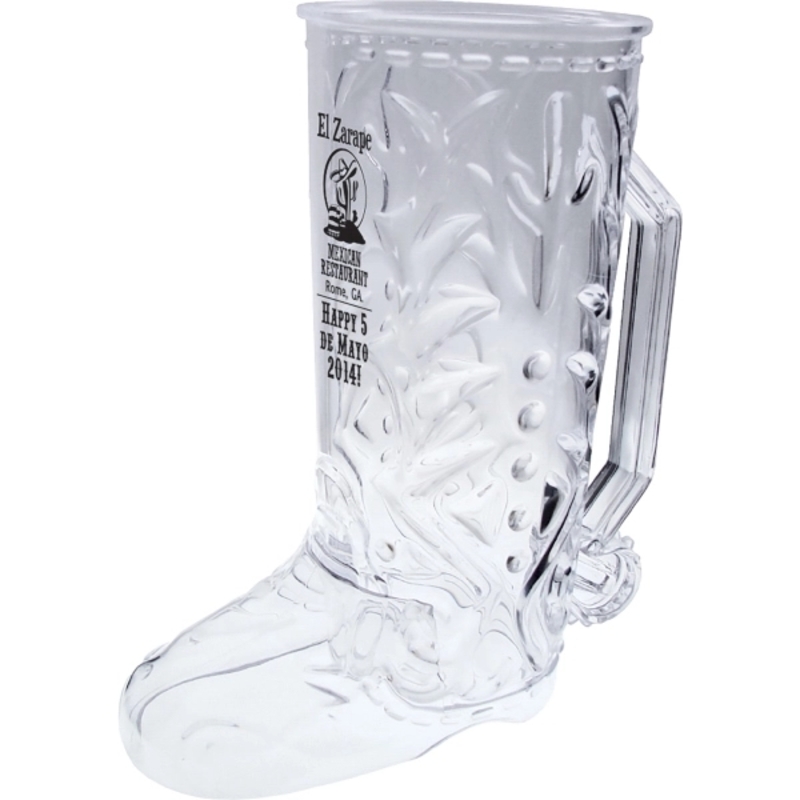 20 oz. Clear Plastic Cowboy Boot Shaped Mug with Handle. ... from ASI 61952 Howw Mfg Co Inc / Howw USA