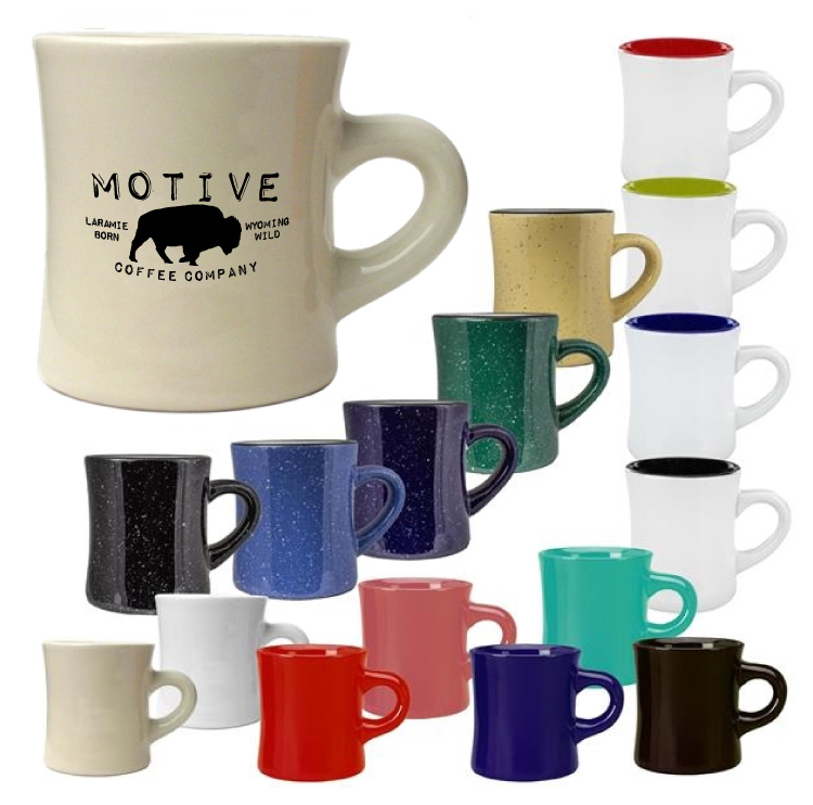 10 oz. Vitrified Gloss Diner Mug - Recommended for Restaurants... from ASI 80093 Pyrographics