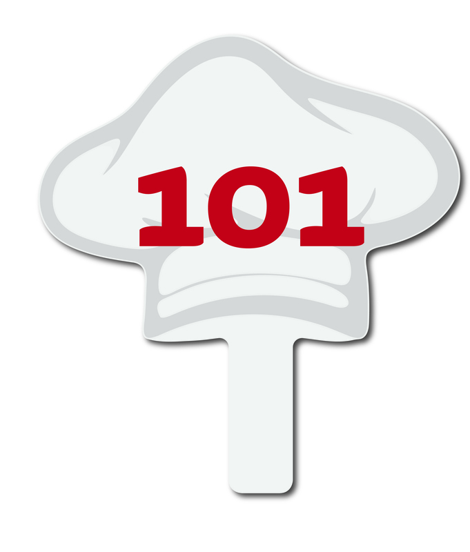 Custom shaped corrugated plastic bidder auction paddles / hand fans with... from ASI 54322 FireSprint Printing