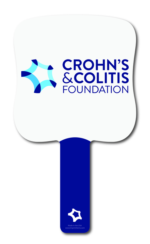 Custom shaped corrugated plastic bidder auction paddles / hand fans with... from ASI 54322 FireSprint Printing