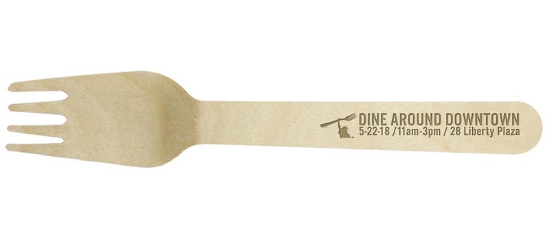 6" Disposable Birch Wood Fork.... from ASI 37465 ZZ DROPPED - Aunt Beth's Cookie Keepers / Bamboo Studio
