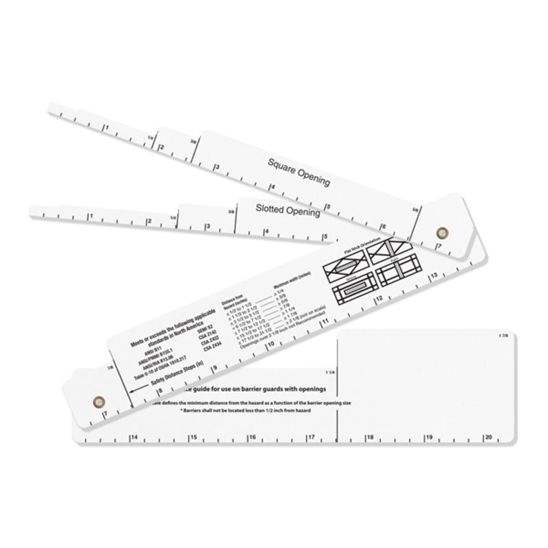 4 Piece Hinged Ruler / Scale used as a Safety Gauge... from ASI 42393 Budgetcard Inc / Artech®