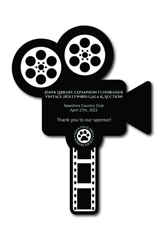 Custom shaped corrugated plastic bidder auction paddles / hand fans with... from ASI 54322 FireSprint Printing