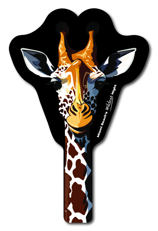 Custom shaped corrugated plastic bidder auction paddles / hand fans with... from ASI 54322 FireSprint Printing