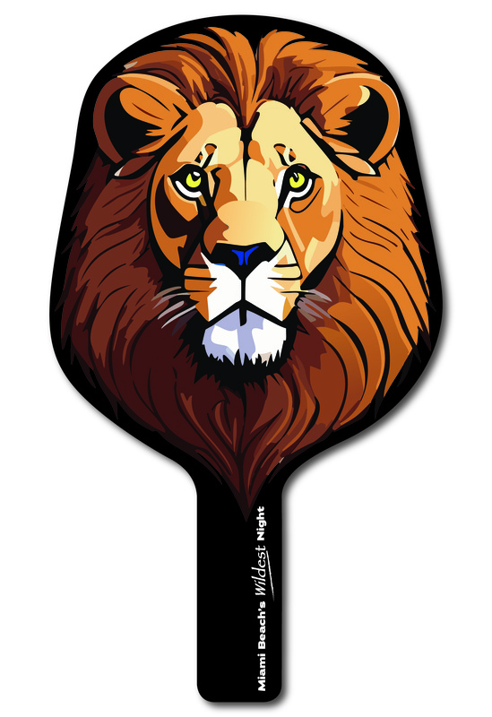 Custom shaped corrugated plastic bidder auction paddles / hand fans with... from ASI 54322 FireSprint Printing