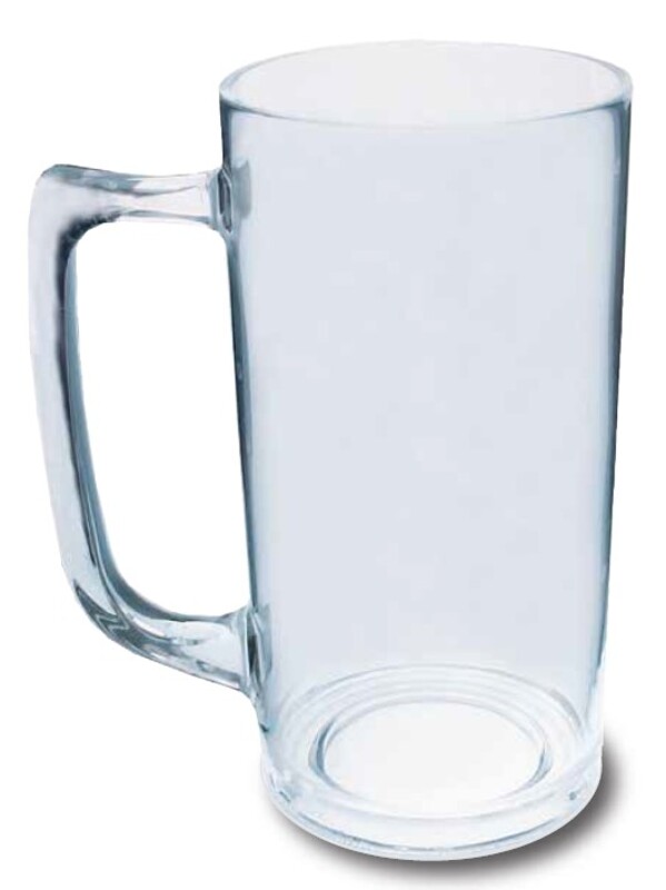 12 oz. Clear Plastic Mug with Handle.  Made in USA... from ASI 61952 Howw Mfg Co Inc / Howw USA