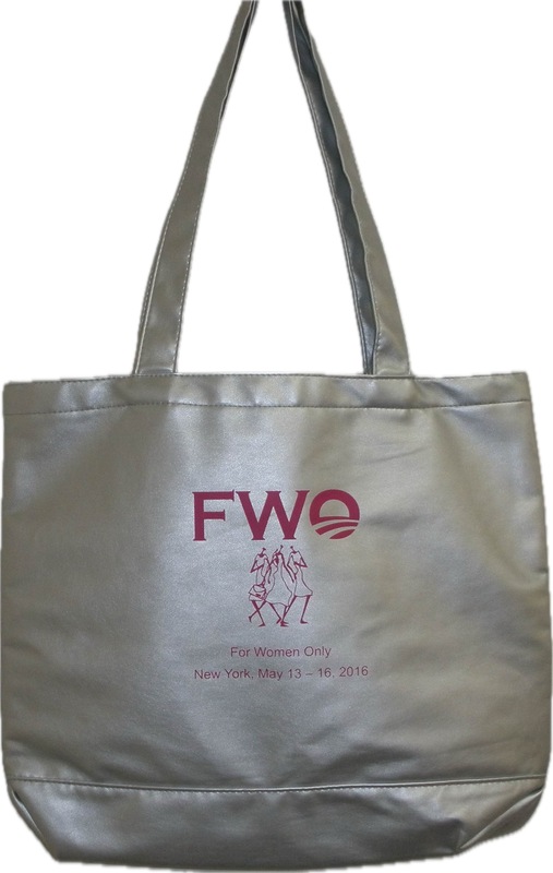 Elegant Metallic synthetic leather shopping Tote Bag with roomy main compartment.... from ASI 57705 Goodview Industries Co Inc / Goodview Industries