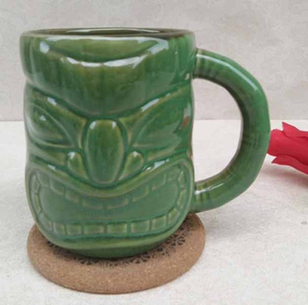 Custom shaped, designed & colored ceramic & glass Tiki Mugs with... from ASI 89241 Star Promo, Inc.