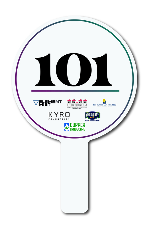 SAMPLE - Plastic Auction Paddle / Hand Fan / Custom Numbers... from ASI 54322 FireSprint Printing