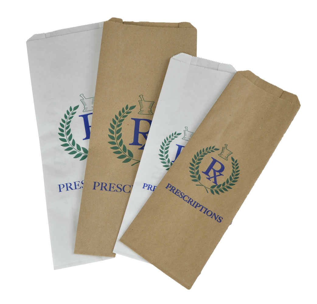 Merchandise & Food Bags in Natural Kraft Paper or White Paper