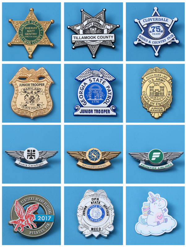 Junior Ranger Badge with pin or plastic clip option