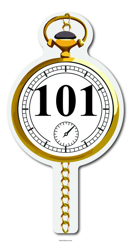 Custom shaped corrugated plastic bidder auction paddles / hand fans with... from ASI 54322 FireSprint Printing