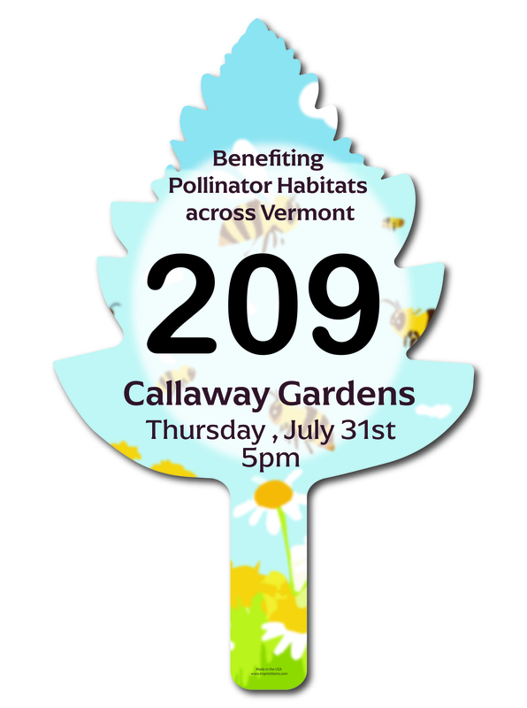 Custom shaped corrugated plastic bidder auction paddles / hand fans with... from ASI 54322 FireSprint Printing