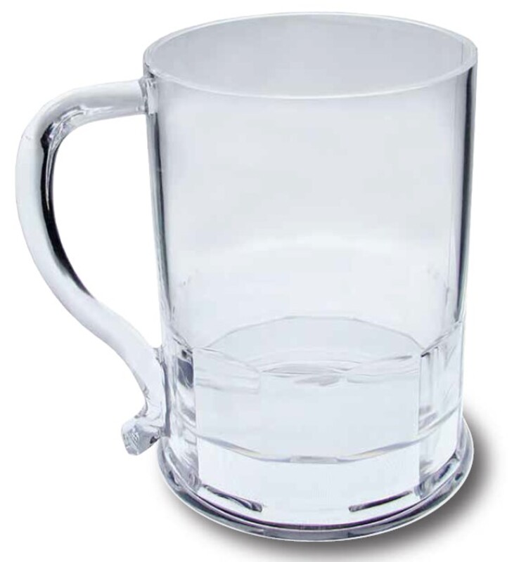 16 oz. Clear Plastic Root Beer Mug with Handle.  Made... from ASI 61952 Howw Mfg Co Inc / Howw USA