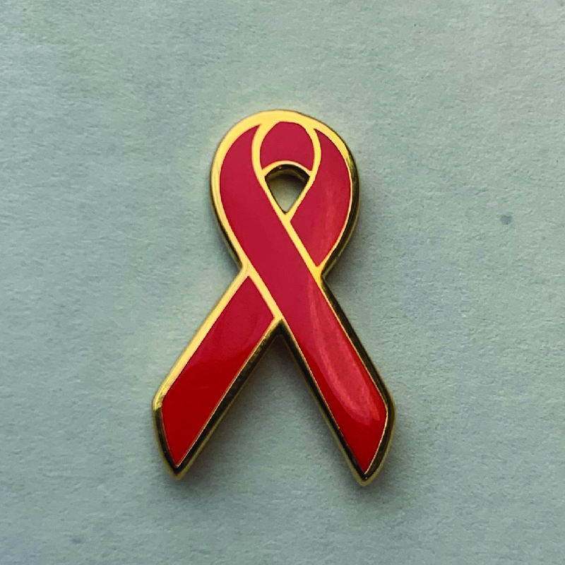 AIDS/HIV Awareness Red Ribbon Lapel Pin & The Fight Against Substance