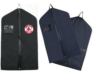 Item #RHINO-40 Rhino - Deluxe black poly garment bag with a straight zipper with top and bottom stops.