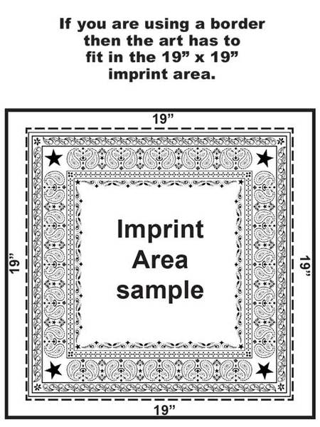 Rotary Printed 22 inch Bandanna (Pigment Printed)... from ASI 44020 Bandanna Promotions By CARO-LINE