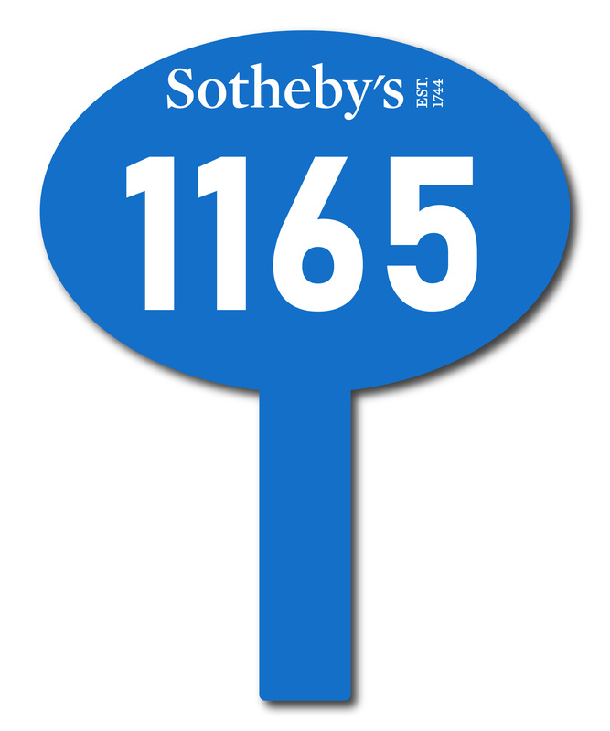 Custom shaped corrugated plastic bidder auction paddles / hand fans with... from ASI 54322 FireSprint Printing