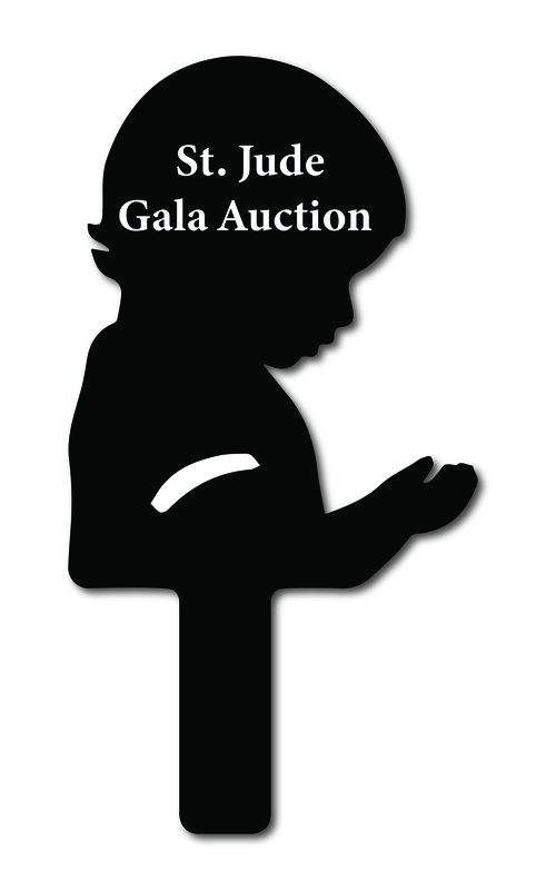 Custom shaped corrugated plastic bidder auction paddles / hand fans with... from ASI 54322 FireSprint Printing