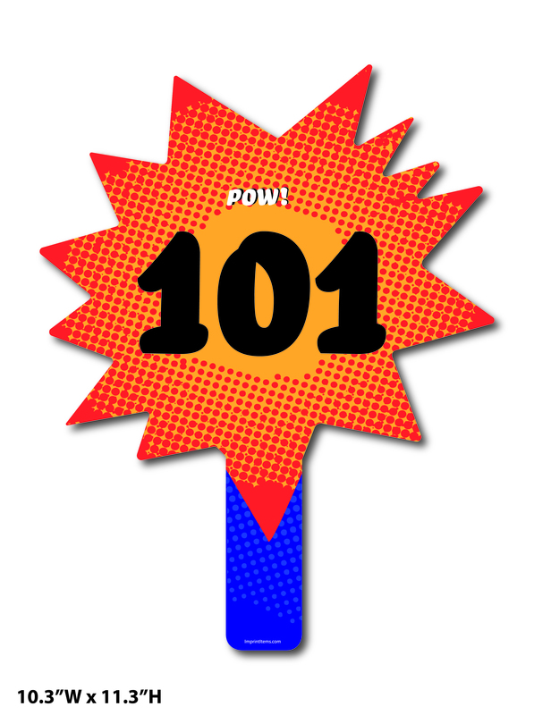 Custom shaped corrugated plastic bidder auction paddles / hand fans with