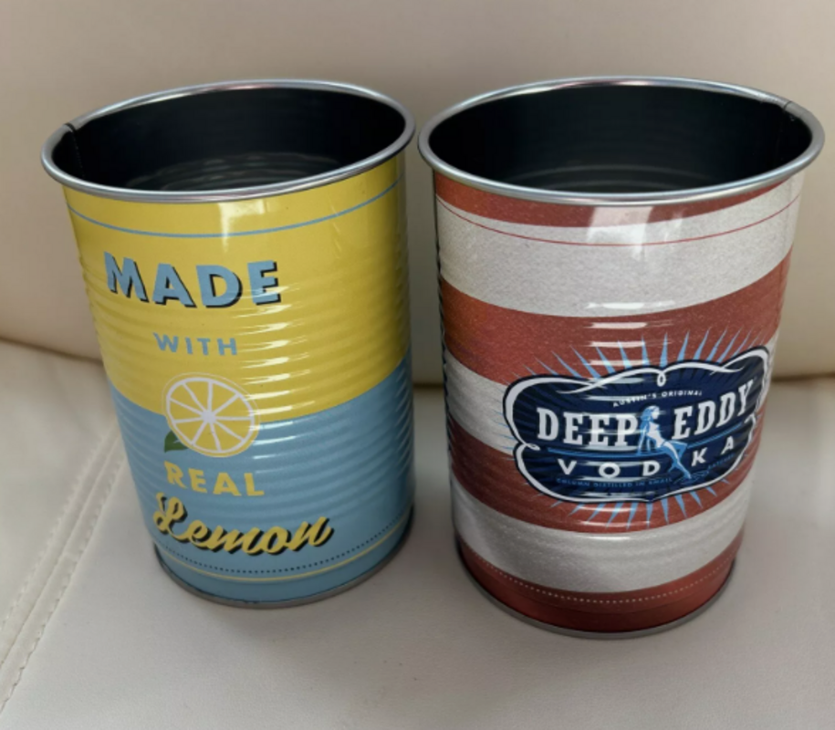 Custom Tin Can Cup 15 oz, full color imprint... from ASI 72657 Active Life Promo / Apres Ski
