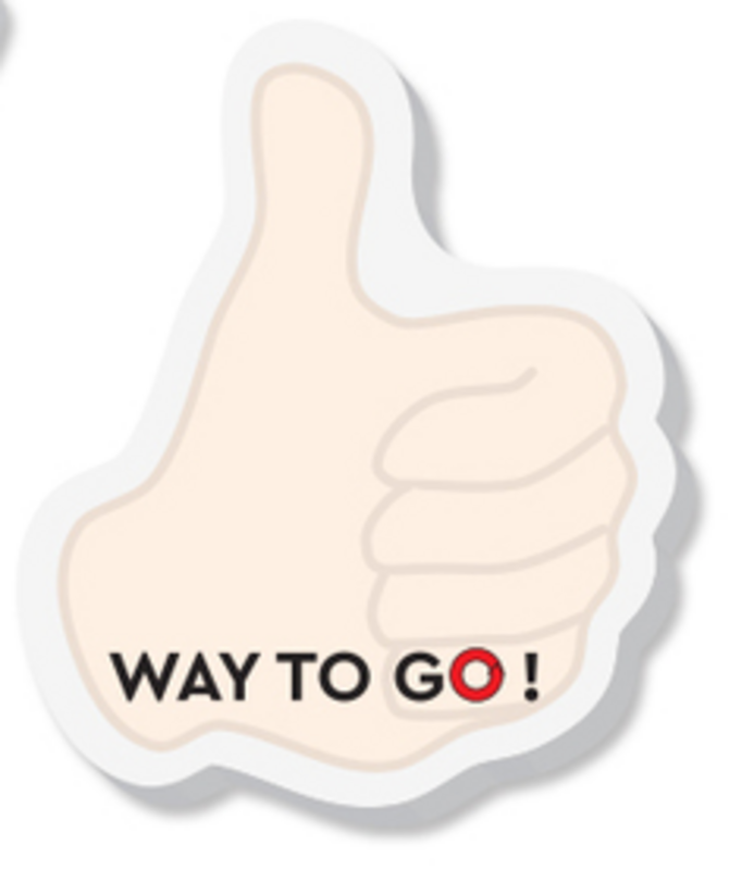 Thumbs Up / Down - Die cut Post it Note Pads... from ASI 91240 3M/Promotional Markets Dept