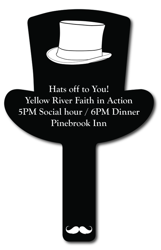 Custom shaped corrugated plastic bidder auction paddles / hand fans with... from ASI 54322 FireSprint Printing