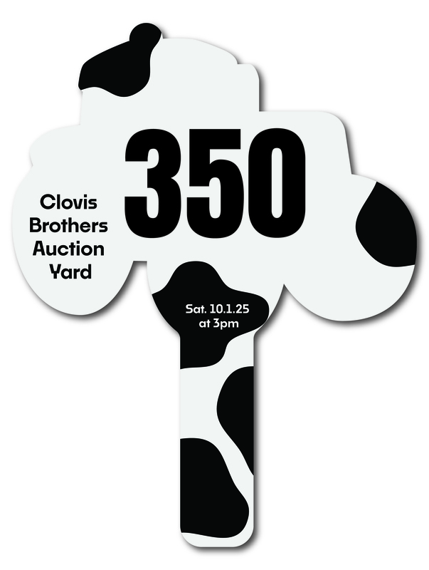 Custom shaped corrugated plastic bidder auction paddles / hand fans with... from ASI 54322 FireSprint Printing