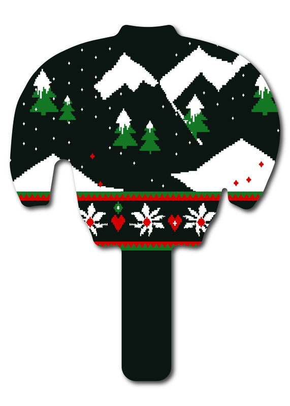 Custom shaped corrugated plastic bidder auction paddles / hand fans with... from ASI 54322 FireSprint Printing