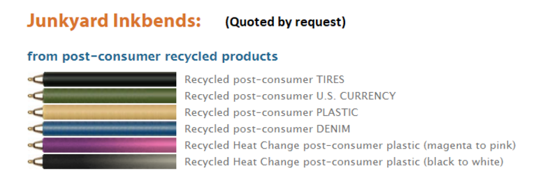 Plunger Shaped Bent Pen... from ASI 39850 The Bentcil Company