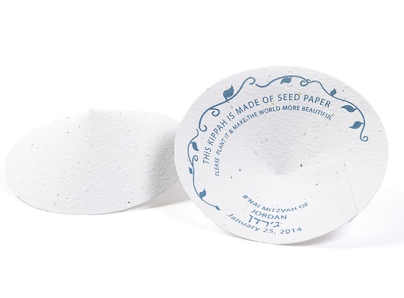 Plantable Seed Paper Kippah / Yarmulke... from ASI 40646 Bloomin Promotions / Bloomin' Promotions (TM)