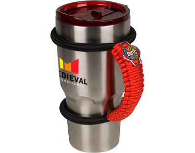 Paracord Style Tumbler Handle - Fits Yeti style double wall stainless... from ASI 57653 Gold Bond / Gold Bond