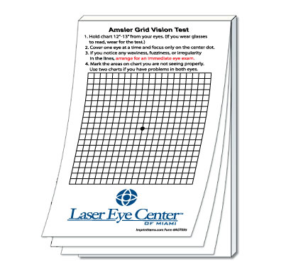 Amsler Grid Test 3.625" x 5.625" Tear Off Paper Pads /... from ASI 91760 Tradenet Publishing / TradeNet Line