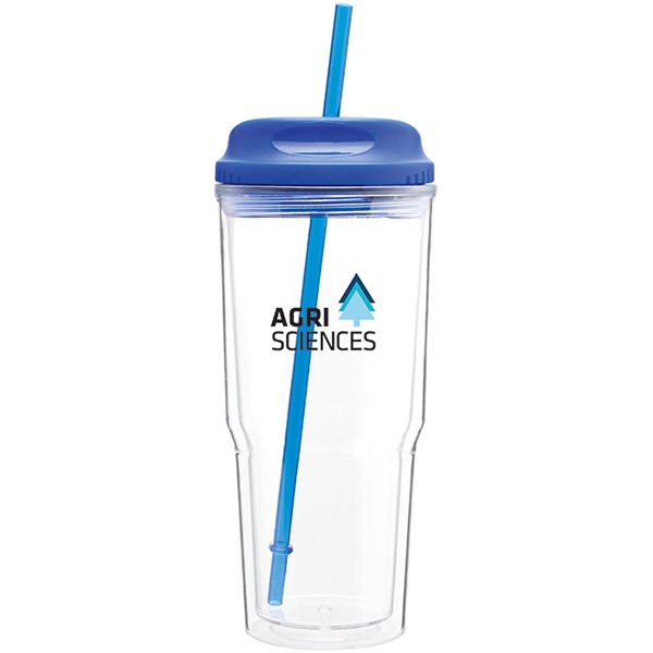 24 oz double wall acrylic tumbler with threaded H/C snap-fit lid... from ASI 51197 ETS Express, LLC
