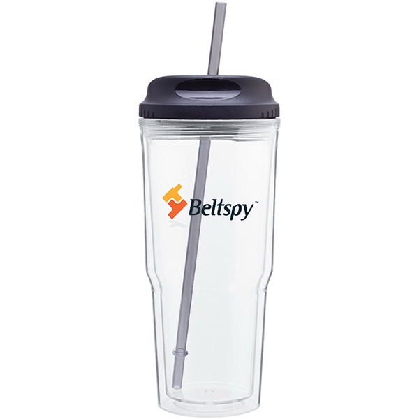 24 oz double wall acrylic tumbler with threaded H/C snap-fit lid... from ASI 51197 ETS Express, LLC
