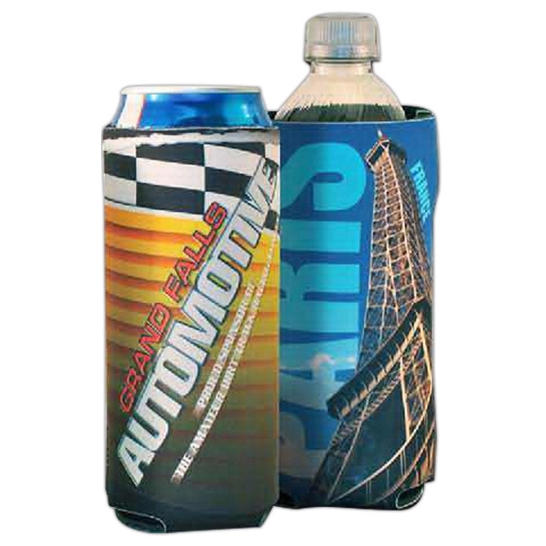 Beverage insulator with full color imprint... from ASI 56100 Gemini Ind Inc / Cool Color Line