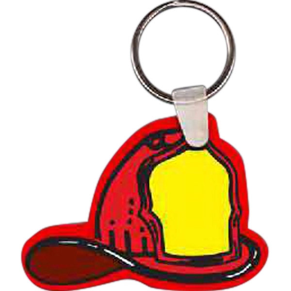 Full-color fire helmet-shaped key tag, 2"W x 2.5"H... from ASI 56100 Gemini Ind Inc / Gemini Line™