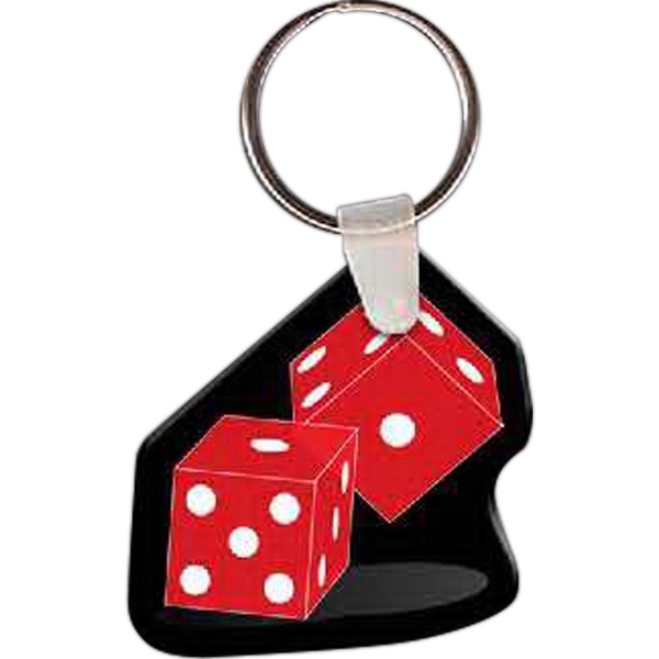 Dice shaped key tag.... from ASI 56100 Gemini Ind Inc / Gemini Line™